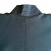 KIMONO & HAORI BLEU-VERT EN SOIE STRUCTURÉE 009-231 (M)